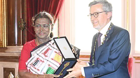 President Droupadi Murmu Receives Lisbon's City 'Key Of Honour'