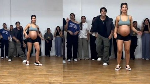 Pregnant woman’s energetic dance to viral Bollywood song ‘Ding Dong Dole’ wins hearts online