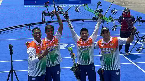Archery World Cup Stage 2- India men's compound team wins gold