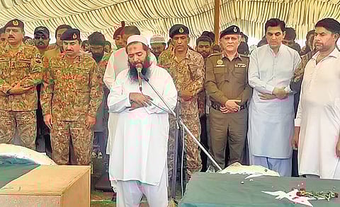 funerals of terrorists killed in Indian strike