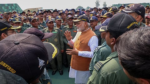 PM Modi Visits Adampur Airbase, Interacts With Soldiers