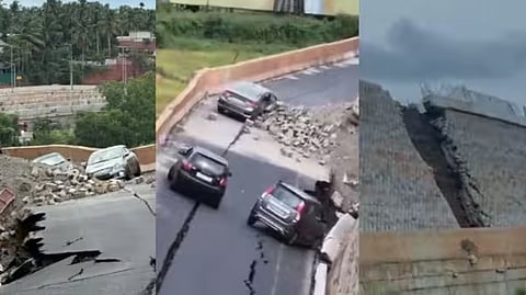 National highway collapses in Malappuram