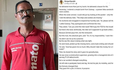 zomato delivery boy  inspiring story mumbai