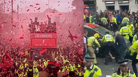 car ploughs into crowd at Liverpool FC victory parade