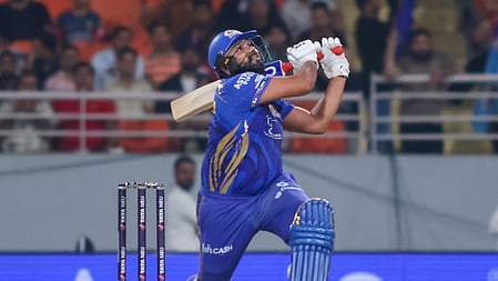 Rohit Sharma becomes first Indian batter to hit 300 sixes in IPL