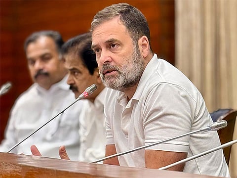 Rahul Gandhi's "Narendra Surrender" Jab At PM Modi, BJP Hits Back