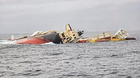 MSC ELSA 3, Shipwreck,