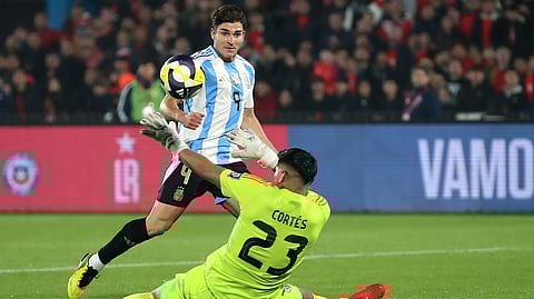 Julian Alvarez goal vs chile world cup Qualifiers