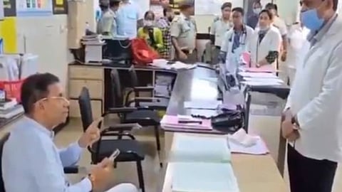 Vishwajit Rane  Suspending doctor