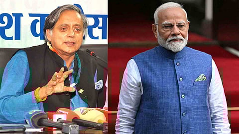 shashi tharoor, narendra modi
