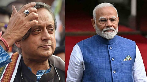 shashi tharoor, narendra modi