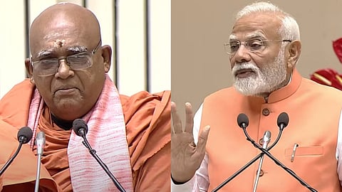 Swami Satchidananda says Prime Minister Narendra Modi is a symbol of Mahatma Gandhi