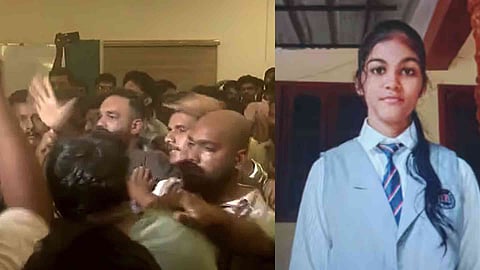 Protest staged at St Dominic's Convent School in Palakkad.  Ashirnanda