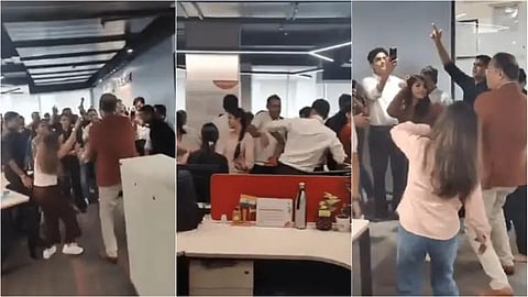 വിമാനദുരന്തം കഴിഞ്ഞ് ദിവസങ്ങള്‍ക്കുള്ളില്‍ പാര്‍ട്ടി, ലുങ്കി ഡാന്‍സ് കളിച്ച് എഐസാറ്റ്‌സ് ജീവനക്കാര്‍; 4 പേരെ പുറത്താക്കി