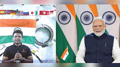 Shubhanshu Shukla speaks to PM Modi from aboard ISS