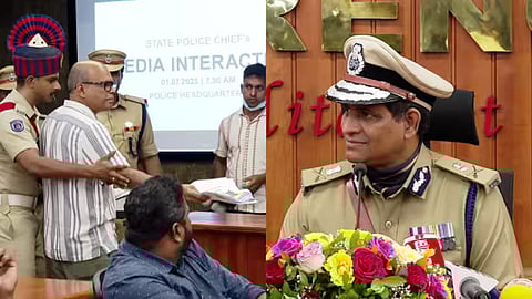 '30 കൊല്ലം ഞാനനുഭവിച്ച വേദനയാണ് സര്‍..'; പൊലിസ് മേധാവിയുടെ ആദ്യ വാര്‍ത്താ സമ്മേളനത്തില്‍ നാടകീയ രംഗങ്ങള്‍