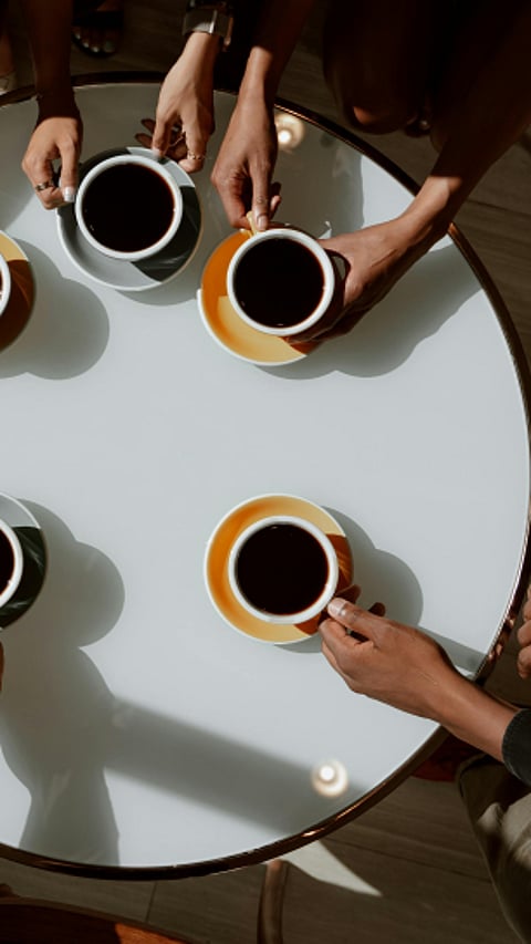 image of people enjoying coffee