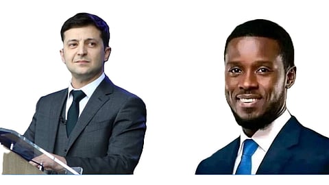 'no portraits' speech misattributed? Volodymyr ZelenskyBassirou, Diomaye Faye 