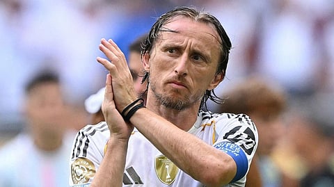 Luka Modric in Real Madrid jersey