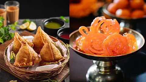 Samosa and Jalebi