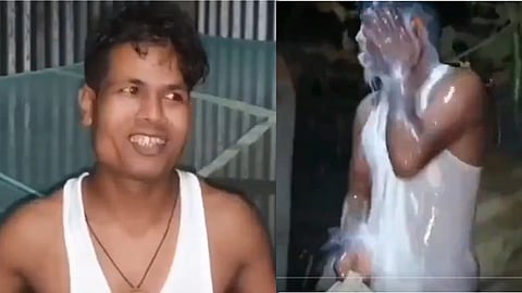 Assam Man Bathes In Milk After Divorce