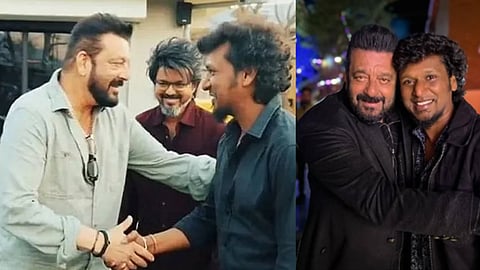 Sanjay Dutt and Lokesh on the location of Leo movie