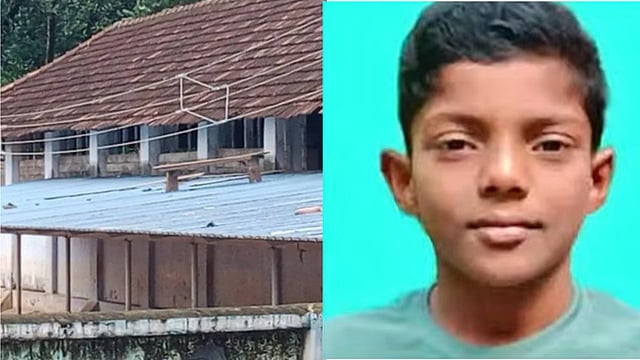 The funeral of Mithun, an eighth-grade student who died of shock