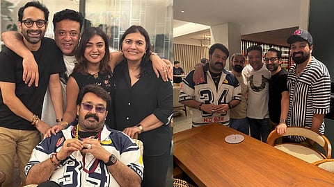 Along with Mohanlal, Pranav Mohanlal, Fahadh Faasil, Suchitra Mohanlal, Nazriya Nazim and Farhan Faasil