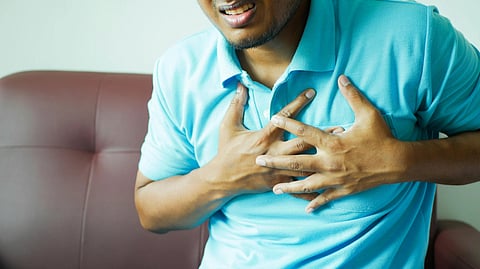 man heart attack