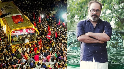 V S Achuthanandan, Shammy Thilakan 