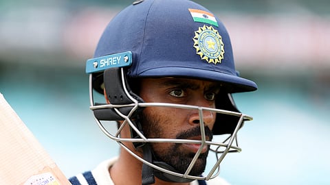 Abhimanyu Easwaran during a training session 