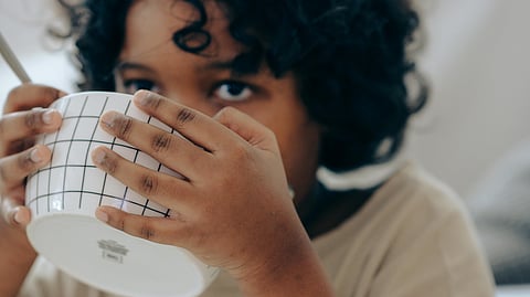 child eating