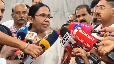 K K Shailaja defends farewell to C. Sadanandan murder accused