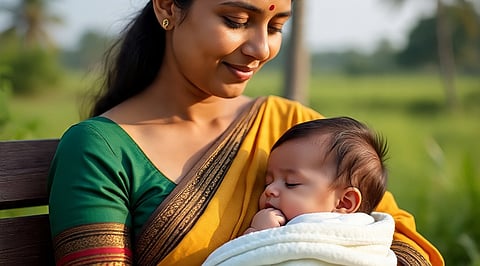 mother with child