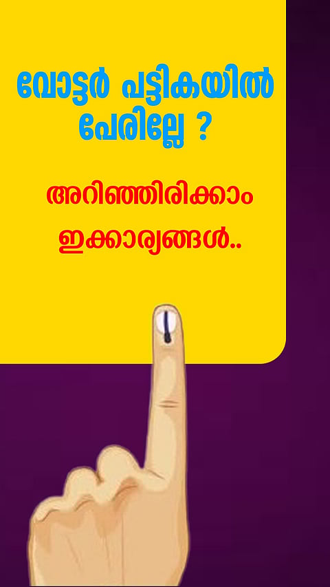 Steps to add your name to voter's list