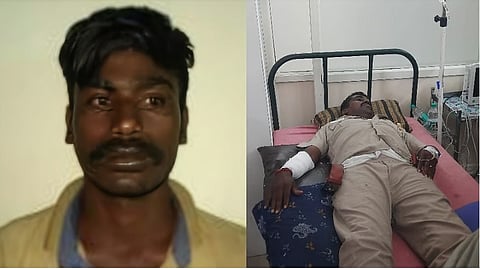 Manikandan, Injured SI  Saravanakumar 