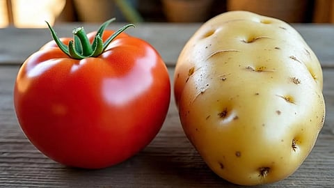 Tomato and potato