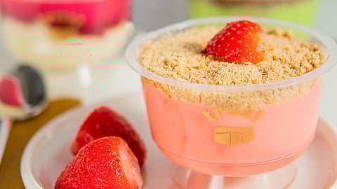 Flavored Yogurt in a bowl