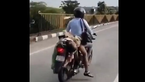 Nagpur Man Transports Wife’s Body On Motorcycle After Fatal Accident