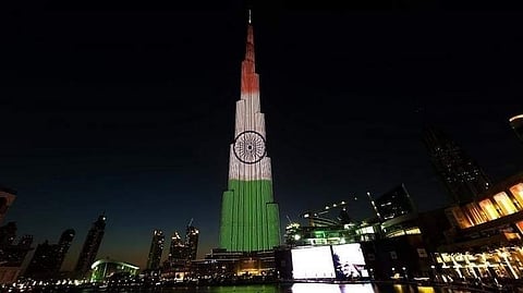  Burj Khalifa  indian flag