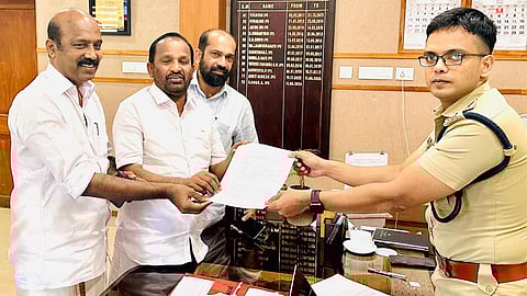 TN Prathapan files a complaint