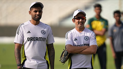 Suryakumar Yadav Gautam Gambhir In Training