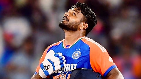 Sanju Samson in Indian jersey