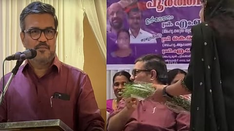 MB Rajesh Rejects Plastic-Wrapped Flowers