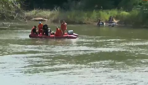 Two students went missing after taking a bath in a river after the Onam exam