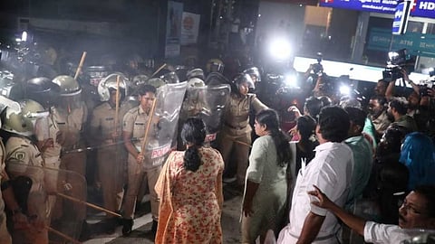 Youth congress protest