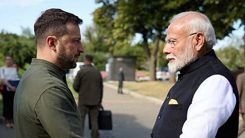 PM Modi speaks with Zelensky