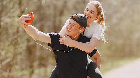 couple enjoying evening