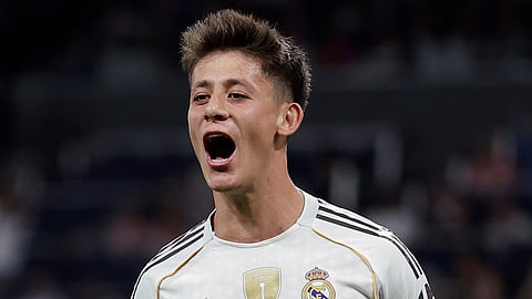 Arda Gular celebrates his goal