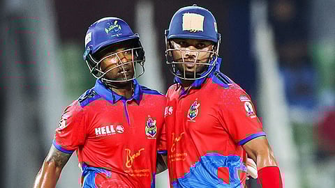 Sachin Baby and Vishnu Vinod batting together